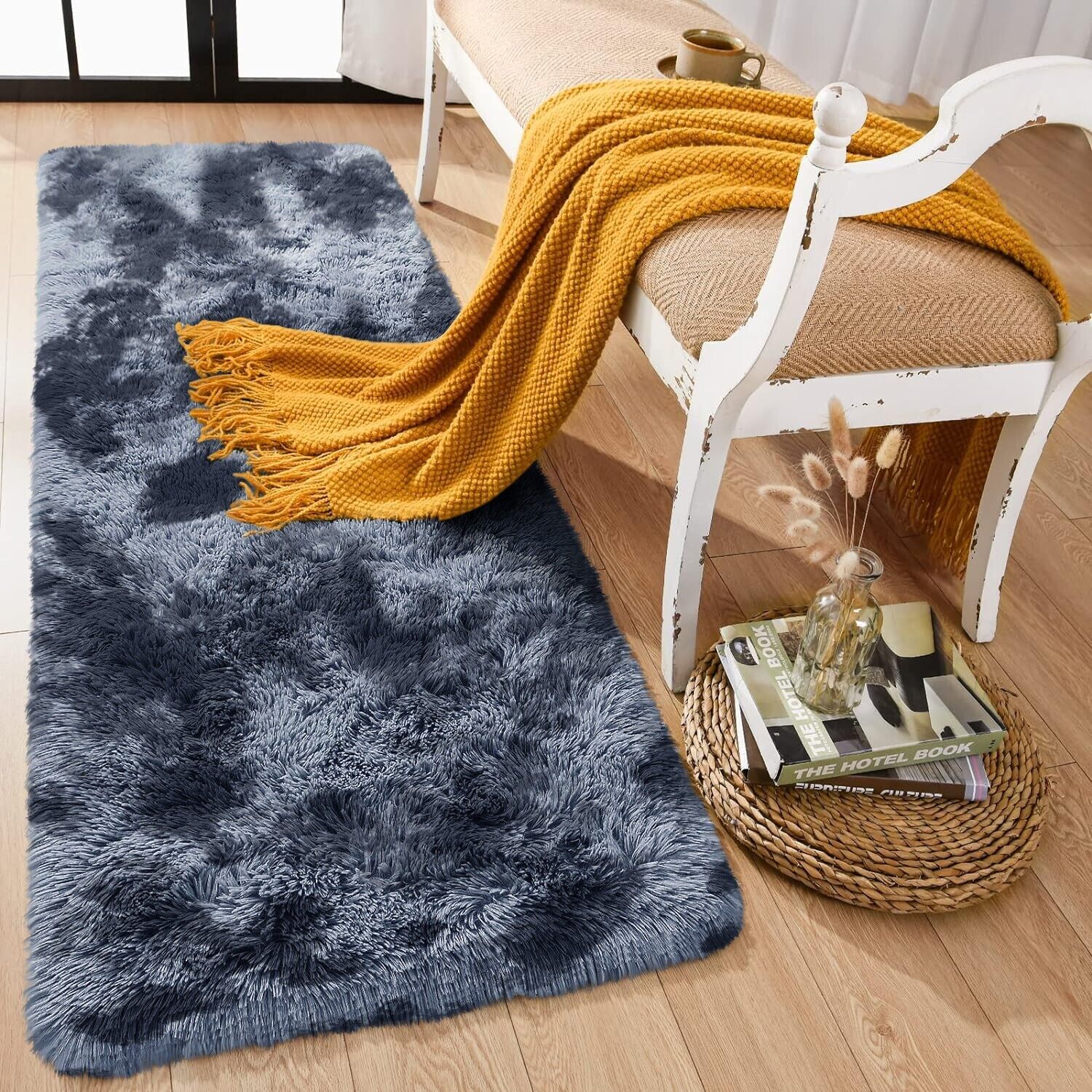 Large Shaggy Area Rug anti Slip Floor Mat Fluffy Carpets for Bedroom Living Room