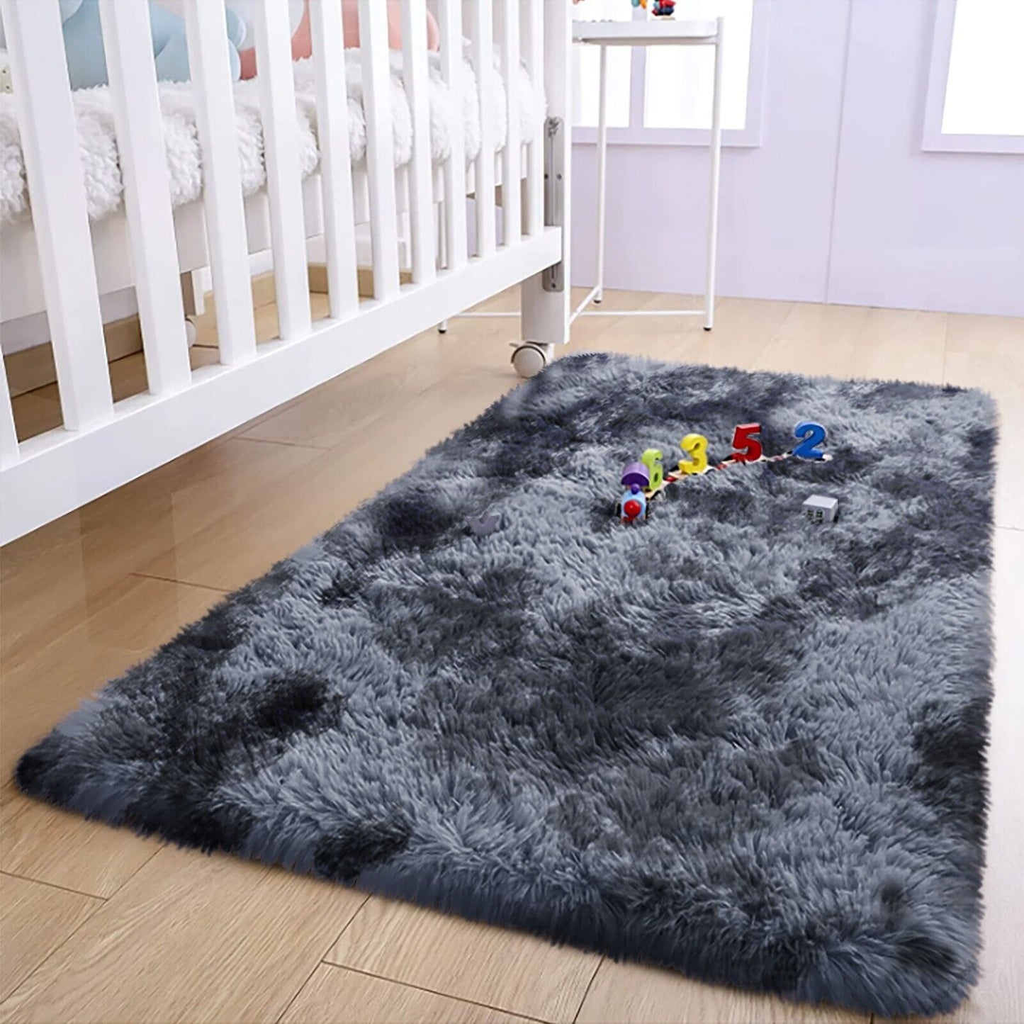 Large Shaggy Area Rug anti Slip Floor Mat Fluffy Carpets for Bedroom Living Room